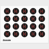 Rond Sticker Pisces #2 (Feuille)