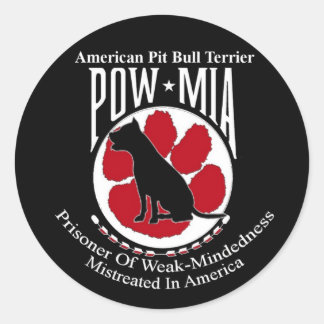 Rond Sticker Pit Bull