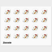 Rond Sticker pivotant pirate (Feuille)
