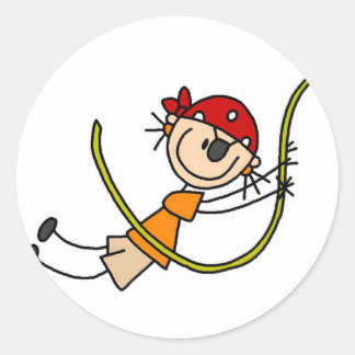Rond Sticker pivotant pirate