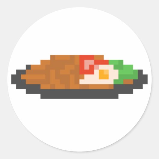 Rond Sticker Pixel Indomie (Devant)
