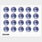 Rond Sticker Planet Earth (Feuille)