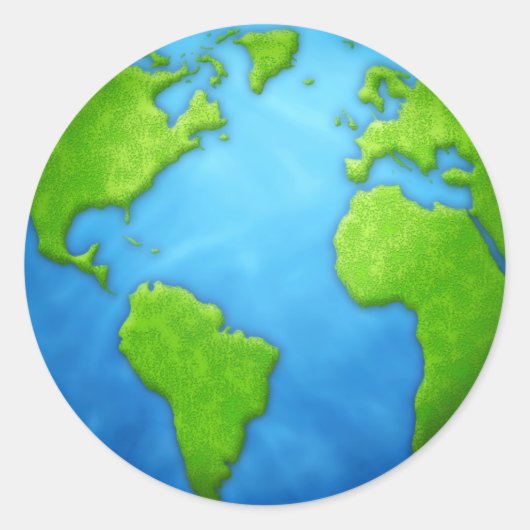Rond Sticker Planet Earth (Devant)