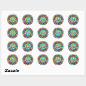 Rond Sticker Planet over Profit (Feuille)