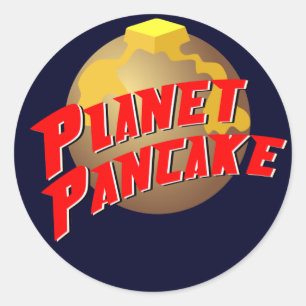 Rond Sticker Planet Pancake