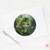 Rond Sticker Plante tropical (Enveloppe)