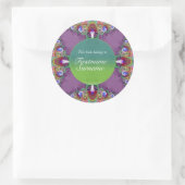 Rond Sticker plaque de broderie fractale (Sac)