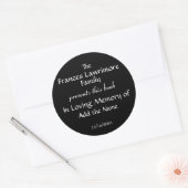 Rond Sticker Plaque de livre par SRF (Enveloppe)