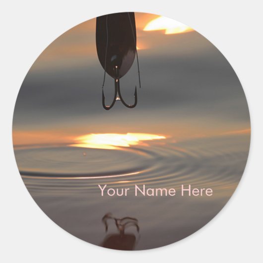 Rond Sticker plaque Sunset Lure (Devant)