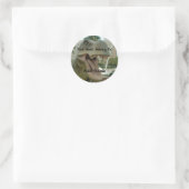 Rond Sticker plaque T-Rex Dinosaur (Sac)