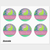 Rond Sticker plaque Yin Yang Pastels (Feuille)
