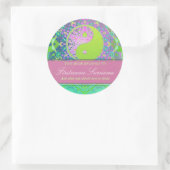 Rond Sticker plaque Yin Yang Pastels (Sac)