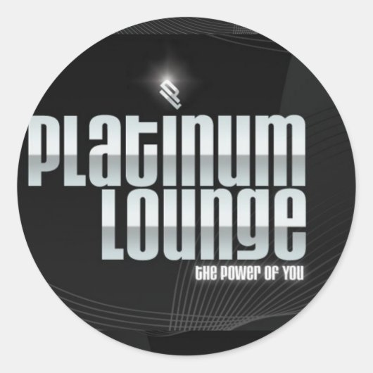 Rond Sticker Platinum Lounge (noir) (Devant)