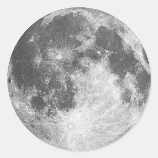 Rond Sticker Pleine lune (Devant)
