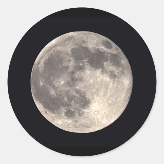 Rond Sticker Pleine lune (Devant)