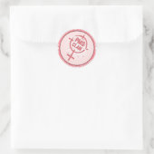 Rond Sticker PMS - Logo rose 2 (Sac)