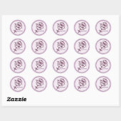 Rond Sticker PMS - Logo Violet 2 (Feuille)