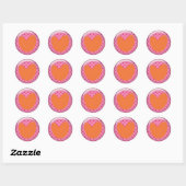 Rond Sticker Pois (Feuille)