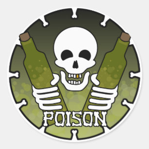 Rond Sticker "Poison"