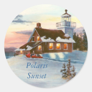 Rond Sticker Polaris Sunset
