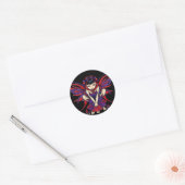Rond Sticker "Polkadot Mushroom Fairy" (Enveloppe)