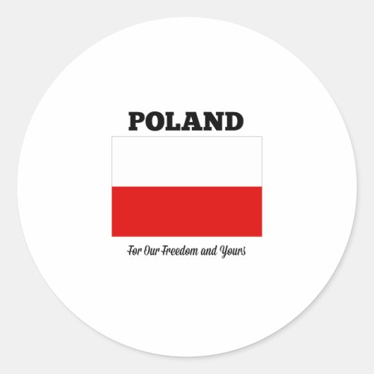 Rond Sticker Pologne (Devant)