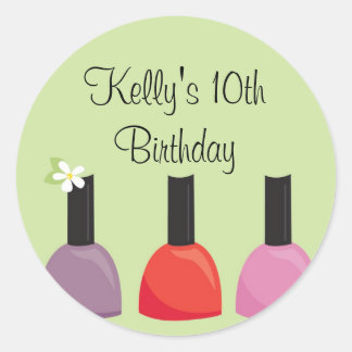 Rond Sticker Polonais d'anniversaire