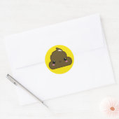 Rond Sticker Poo ! (Enveloppe)