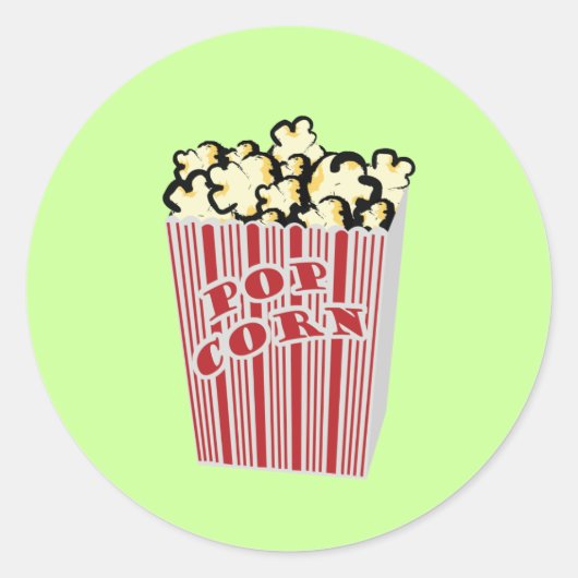Rond Sticker Popcorn ! (Devant)