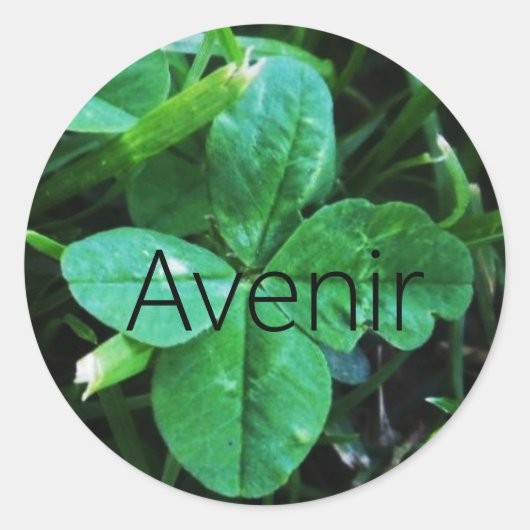 Rond Sticker Porte-bonheur (Devant)