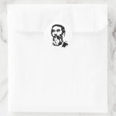 Rond Sticker Portrait de Saddam Hussein (Sac)