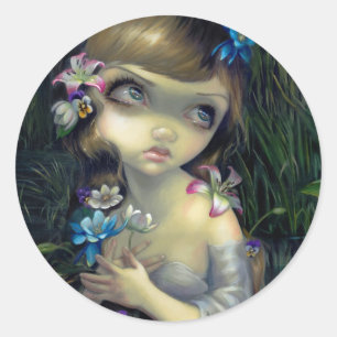 Rond Sticker "Portrait d'Ophélie"