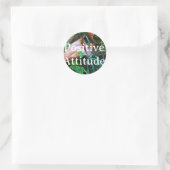 Rond Sticker 'Positive Atttitude' (Sac)