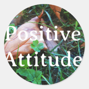 Rond Sticker 'Positive Atttitude'