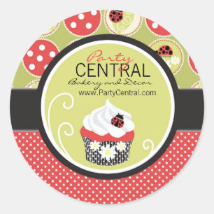 Rond Sticker pour affaires Little Lady