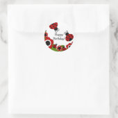 Rond Sticker pour anniversaire de Ladybug (Sac)