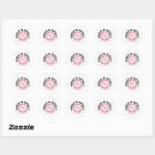 Rond Sticker pour asphalte femmes (Feuille)