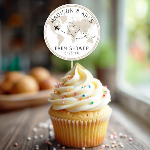 Rond Sticker pour Baby shower d'aventure