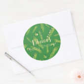 Rond Sticker pour baby shower de pois doux (Enveloppe)
