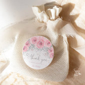 Rond Sticker pour Baby shower d'hiver