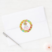Rond Sticker pour Baby shower pour bébé (Enveloppe)