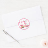 Rond Sticker pour Baby shower un peu amoureux (Enveloppe)
