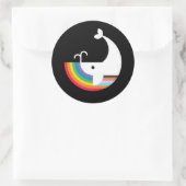 Rond Sticker pour baleine de Pride NB (Sac)