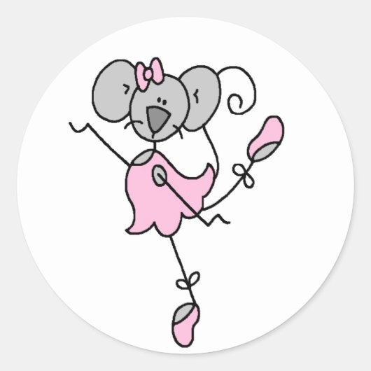 Rond Sticker pour ballet souris (Devant)