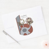 Rond Sticker pour bébé de la campagne (Enveloppe)