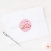 Rond Sticker pour bébé dormant (Enveloppe)