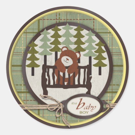 Rond Sticker pour bébé extérieur (Devant)