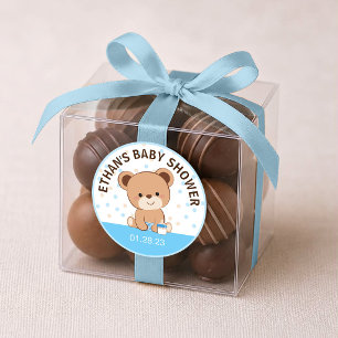 Rond Sticker pour bébé mignonne (bleu)