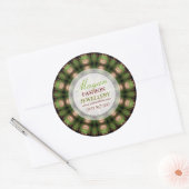 Rond Sticker pour bijoux de mode maya vert (Enveloppe)