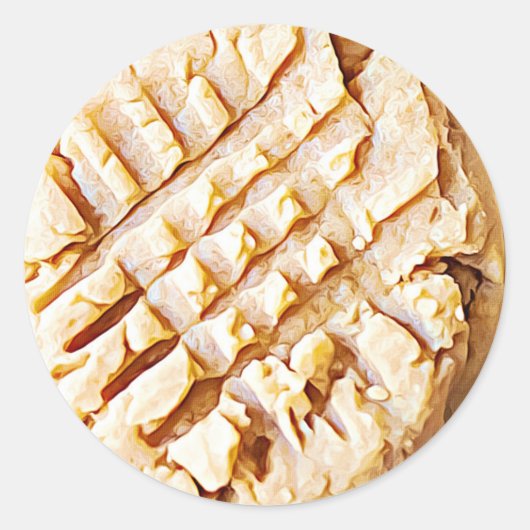 Rond Sticker pour biscuits au beurre d'arachide (Devant)
